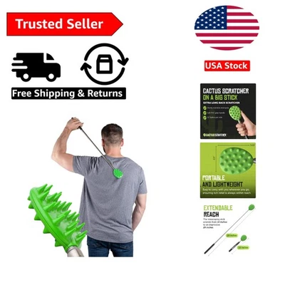 Dual-Sided Telescopic Back Scratcher, 29-Inch Long for Ultimate Itch Relief - Image 1 of 4