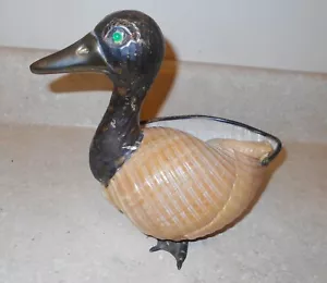 Bronze/ Silver Shell Duck Goose Gabriella Binazzi - Picture 1 of 8