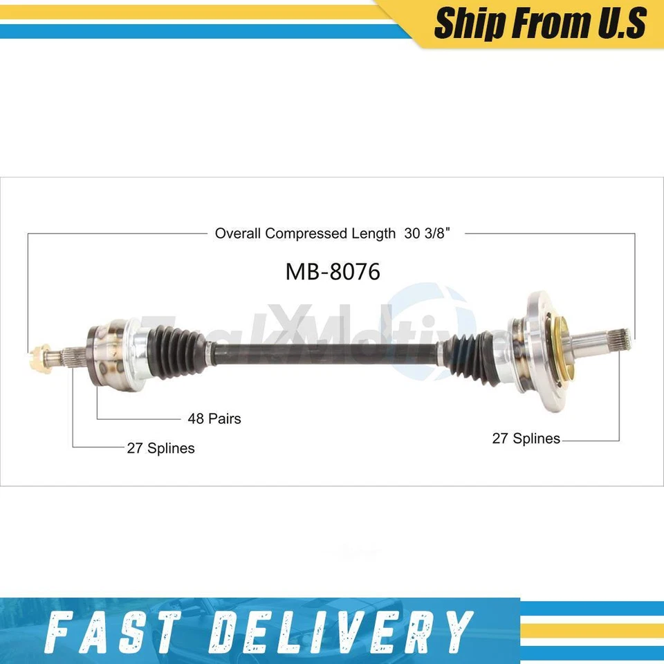 Eje articulado trasero derecho pasajero CV eje para Mercedes-Benz E320 2003 2004 2005 Foto 1 de 1