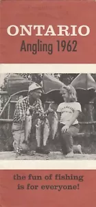 FOLLETO DE PESCA DE ONTARIO CANADÁ 1962 DE COLECCIÓN - Imagen 1 de 4