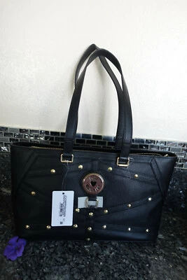 Love Moschino borsa vit natural grain nero shoulder bag purse in black  - Image 1 of 4