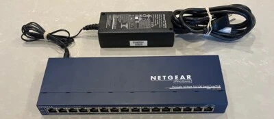 NetGear ProSafe FS116P V2 16-Port Network Switch with PoE - Image 1 of 2