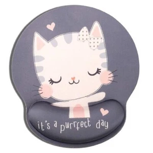 AOKSUNOVA Tapis de Souris Ergonomique Chat Kawaii avec Repose-Poignet Motif K... - Photo 1/7