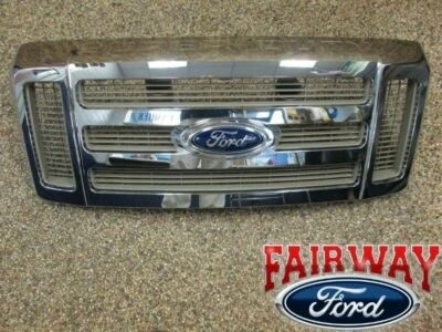 08 thru 10 Super Duty King Ranch OEM Ford Chrome Gold Grill Grille 7C3Z-8200-BB Foto 1 de 4