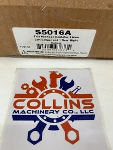PowerStop S5016A Disc Brake Caliper Set Left & Right Calipers RED - Picture 1 of 3