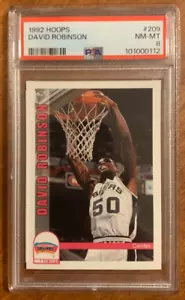 David Robinson 1992 Hoops #209 PSA 8 San Antonio SPURS - Bild 1 von 2
