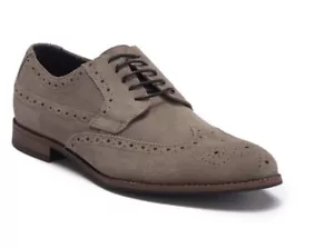 Rush Gordon Rush REGAN Grey Suede Wingtip Derby Shoes . Size: 8.5 - Picture 1 of 4