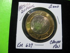 2000 MEXIKO 20 PESOS XIUHTECHTLI BI METALLIC AUSWAHL BU - Bild 1 von 2