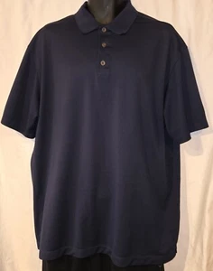 Nike Golf Fit Dry Polo Men's XXL Shirt short Sleeve Collared Dark Blue GUC - Picture 1 of 4