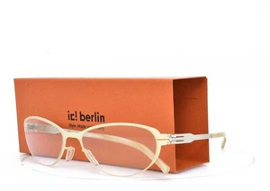 iC! Berlin Eyeglasses Oval Cat Eye Nose Bridge Rossana P. Eggshell 53-18-145 - Picture 1 of 9