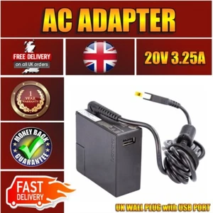 Original Lenovo Ideapad G40-30 G40-70 G50-30 65W Laptop Wall Plug Adapter - Picture 1 of 7