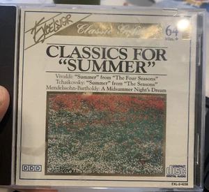 CLASSICS FOR SUMMER - Audio CD - VERY GOOD Vivaldi Handel Tchaikovsky Dvorak - Picture 1 of 4