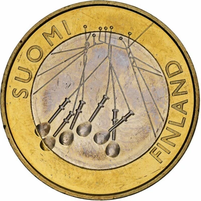 [#1274354] Finland, 5 Euro, Satakunta, 2010, Vantaa, Bi-Metallic, MS, KM:156 - Image 1 of 2