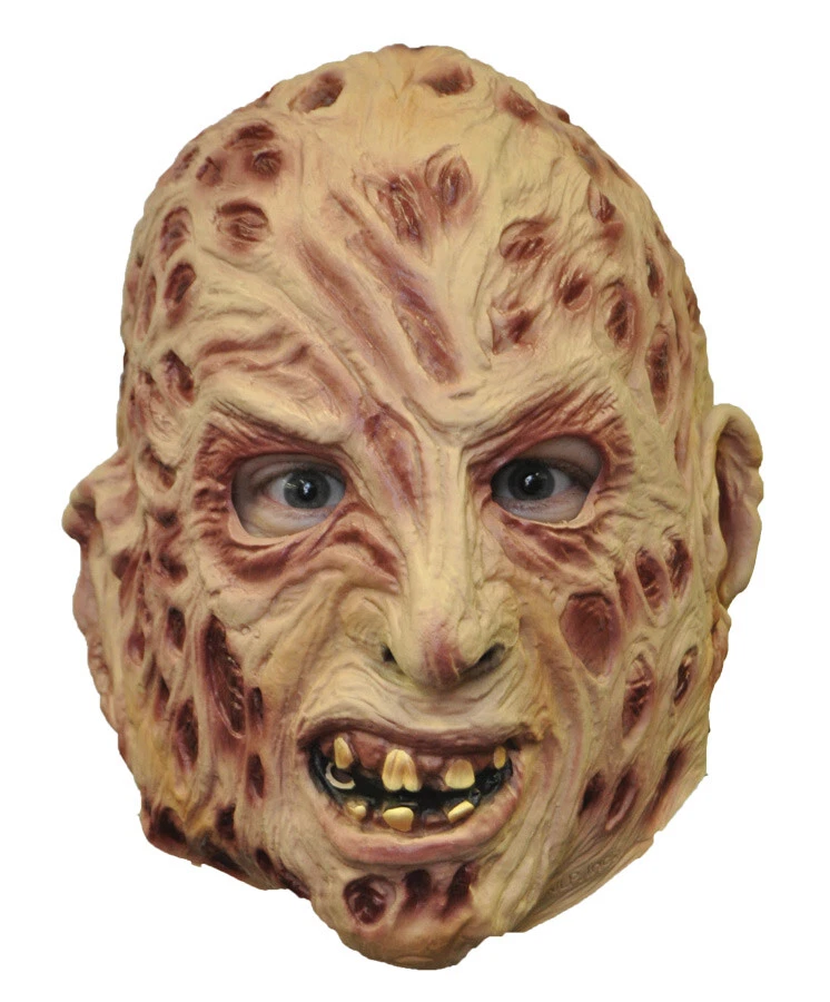 Freddy Krueger Mask 3/4 Vinyl Nightmare Elm Street Horror Halloween - Image 1 of 1