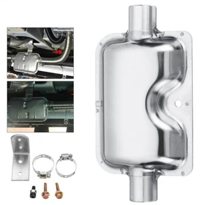 24mm Exhaust Pipe Silencer Muffler Kit For Car Air Diesel Parking Heater Silver - Picture 1 of 11