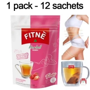 Tea FitNe Herbal Infusion Tea Strawberry Flavor Slim Weight Control - Picture 1 of 2