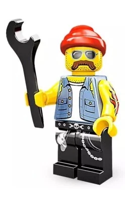 Lego Motocicleta Mecánico 71001 Serie 10 Minifiguras Coleccionables Minifigura 16 Foto 1 de 3