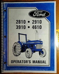 Ford 2810 2910 3910 4610 4610SU Tractor 1984-85 Owner Operator Manual SE4346A +S - Picture 1 of 12