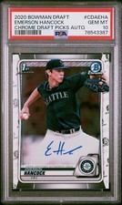 2020 Bowman Draft Chrome Draft Picks Autographs  Emerson Hancock #CDAEHA  PSA 10