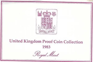 1983 Great Britain 8 Coin 2 Page C.O.A. Document Set~Free Shipping - Picture 1 of 2
