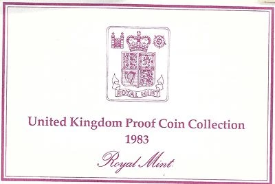 1983 Great Britain 8 Coin 2 Page C.O.A. Document Set~Free Shipping - Image 1 of 2