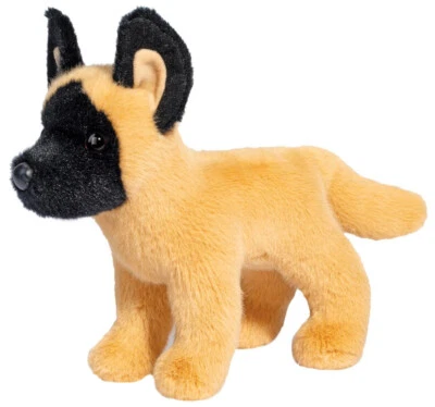 Brent 8"  Belgian Malinois Dog Douglas Plush Stuffed Animal Cuddle shepherd toy - Image 1 of 4