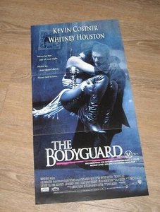 1992 The BODYGUARD MOVIE POSTER KEVIN COSTNER WHITNEY HOUSTON ROMANCE THRILLER - Picture 1 of 1