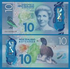 New Zealand 10 Dollars P 192 2015 UNC POLYMER Note