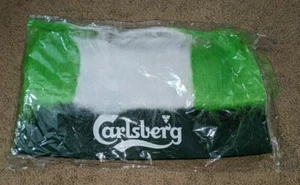 Carlsberg Bier weiß & grün Rasen Stirnband Stirnband Kappe Hut Haare brandneu neu in Verpackung - Bild 1 von 2