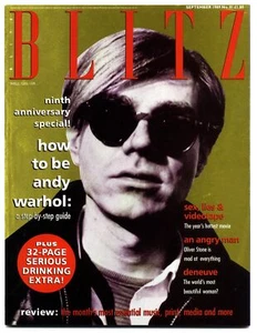 THE BLITZ MAGAZINE SEPTEMBER 1989 ANDY WARHOL'S COVER - Picture 1 of 1