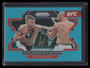 2022 Panini Prizm UFC Prizms Teal Refractor 35 Alexander Gustafsson 26/49 - Picture 1 of 2