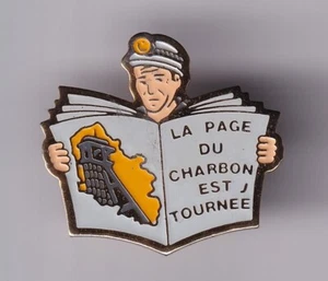 RARE PINS PIN'S .. ENTREPRISE MINE MINEUR CHARBON COAL PRESSE FIN PAGE ~FZ - Imagen 1 de 1