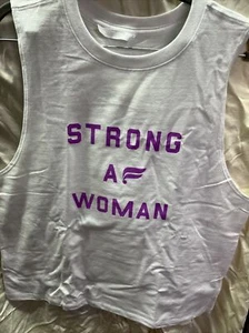NEU Medium Fabletics Strong AF Woman White Tank Gr. Medium Neu - Bild 1 von 7