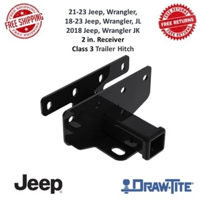 Enganche de remolque Draw-Tite 76104 clase III, receptor de 2" para Wrangler, Wrangler JK - Imagen 1 de 13