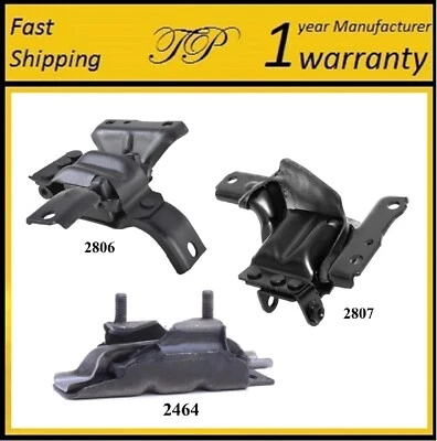 3 件装电机和变速器安装适用于 1991 - 1996 年林肯城汽车 4.6L — 第 1/4 张图片