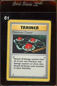 ¡Centro de Pokémon sin sombras primera edición! Base Set Trainer 85/102 Casi Nuevo **Envío Gratuito** - Imagen 1 de 2