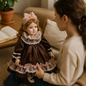 Designs by YOKO Vintage Hard to Find Limited Edition 19" Porcelain Doll #1486/25 - Picture 1 of 10