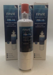 FINVIE FIN-15 Refrigerator Water Filter Replacement LG LT700P Kenmore 9690 Lot 3 - Picture 1 of 7