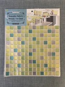 Decorative Tile Sheet Stickers Peel and Stick Backsplash - 12x12" - Picture 1 of 3