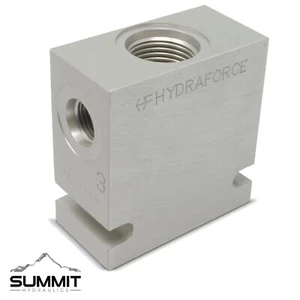 Hydraforce 7024360 Manifold Valve Body Housing, 3-Way, #6 SAE Ports, Size 10 - Picture 1 of 3