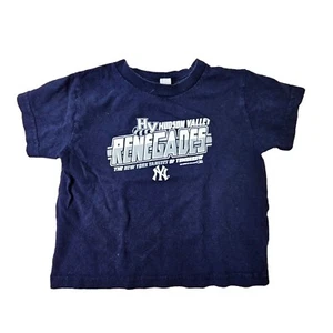 Hudson Valley Renegades Yankees Kleinkind T-Shirt 4T blau Kaninchenfelle N6a - Bild 1 von 7