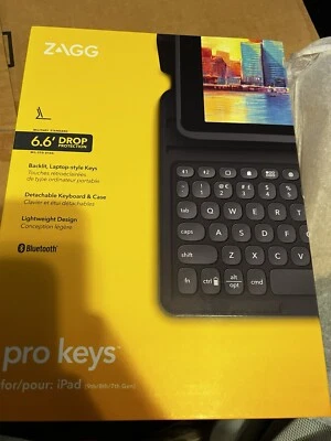 ZAGG Pro Keys Detachable Case and Wireless Keyboard for Pro 10.2 New iPad Apple - Image 1 of 4