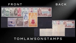 Gibraltar Sg145-158 QE2 1953 Set LMM/MM / Cat 190£ (01) - Bild 1 von 4