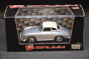 BRUMM 1/43 PORSCHE 356 HARD TOP 1952 ARGENTO R314-02 DIE CAST MADE IN ITALY - Foto 1 di 3