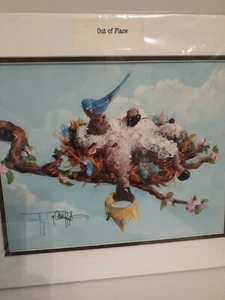 Conni Togel Signed And Matted Print "Out Of Place" New Sealed - Picture 1 of 4