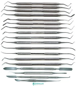 Juego de 18 piezas de instrumentos de mezcla de relleno dental estándar premium - Imagen 1 de 3