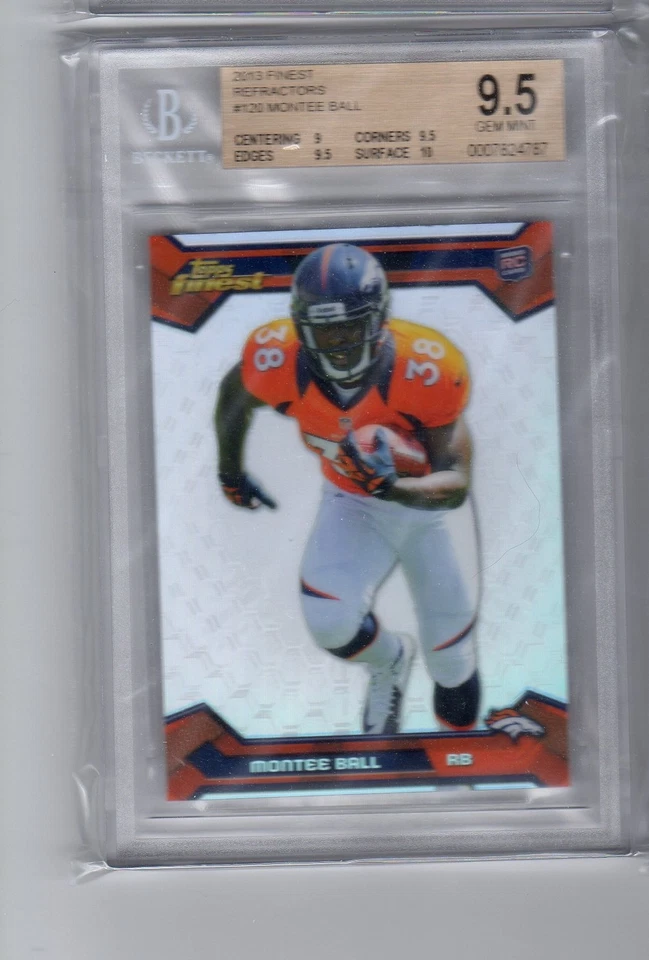 Montee Ball 2013 Finest Refractor RC parallel BGS 9.5 Gem Mint - Image 1 of 1