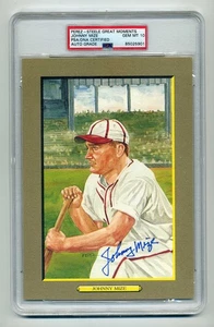 JOHNNY MIZE SUPERB GEM MINT 10 PSA/DNA SIGNED PEREZ STEELE GREAT MOMENTS CARD - Picture 1 of 1
