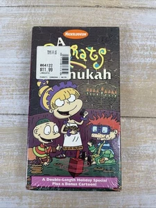 Rugrats: A Rugrats Chanukah VHS 1997 Nickelodeon Orange Cassette * NEW/SEALED - Bild 1 von 5