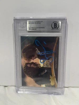 SAM HEUGHAN SIGNED OUTLANDER CZX CARD #40 SAYING GOODBYE AUTO BECKETT BGS - Image 1 of 2